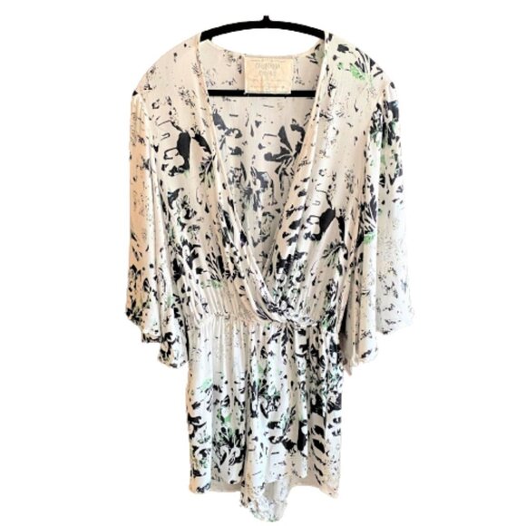 2/$40 Boho romper bell sleeve beach vibes jumpsuit - Picture 2 of 14